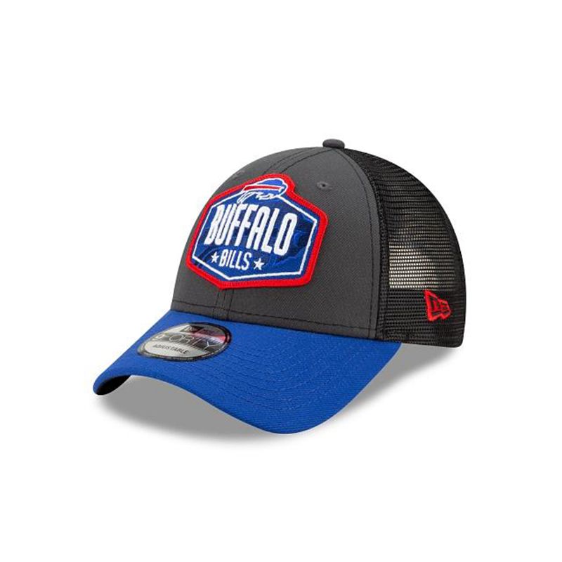 NFL Buffalo Bills Draft 9Forty Adjustable (IZI5967) - Grey New Era Caps